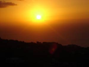 Sonnenuntergang ueber dem Meer