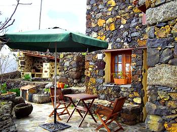 Möblierte Terrasse