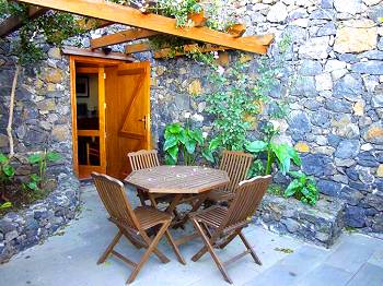 Möblierte Terrasse
