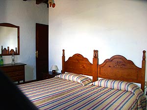 Ein Schlafzimmer in dem Ferienhaus auf El Hierro