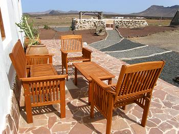 Möblierte Terrasse