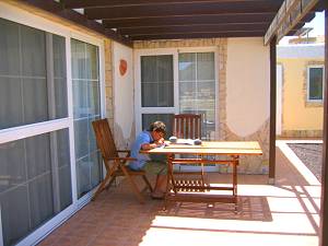 Moeblierte Terrasse