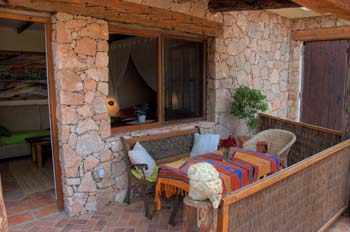 Überdachte Terrasse