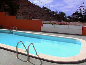 Pool vom Appartment auf Gran Canaria