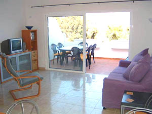 Appartements mit Pool auf Gran Canaria in Puerto de�Mogan - Wohnzimmer im Appartement 7