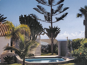 Blick zum Pool Blick zum Pool