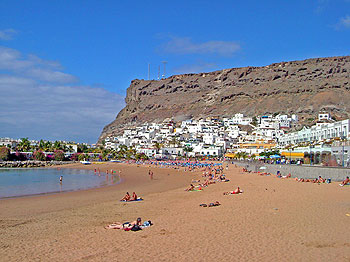 Sandstrand von Puerto Mogan Sandstrand von Puerto Mogan