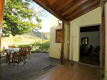 Möblierte Terrasse