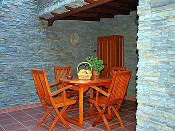 Möblierte Terrasse