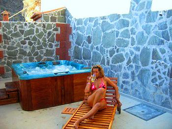 Ferienhaus mit Whirlpool