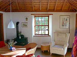 Ferienhaus in Puntagorda zu mieten zum Wandern in La Palma - Wohnzimmer vom Ferienhaus auf La Palma