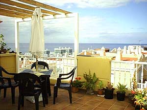 Meerblick vom Appartement in Puerto de Naos auf La Palma