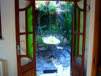 Blick zur Terrasse