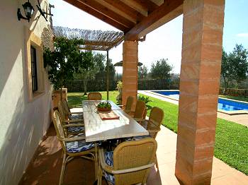 Blick zum Pool Blick zum Pool