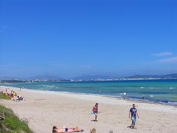 Strand in der Bucht von Alcudia