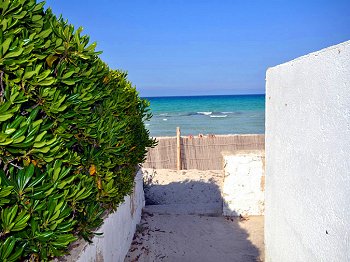 Fußweg zum Strand