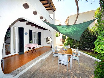Möblierte Terrasse