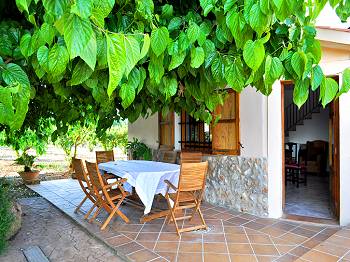 Schattige Terrasse