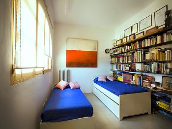 Schlafzimmer mit Zentralheizung