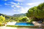 Ferienhaus mit Blick über Valldemossa, Palma de Mallorca bis zum Meer (Nr. 3088)