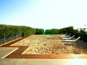 Privater Strand am Ferienhaus
