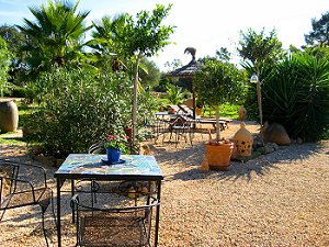 Mehrere Sitzgelegenheiten im Garten Mehrere Sitzgelegenheiten im Garten