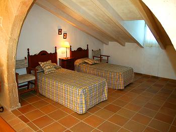 Schlafzimmer mit 2 Einzelbetten