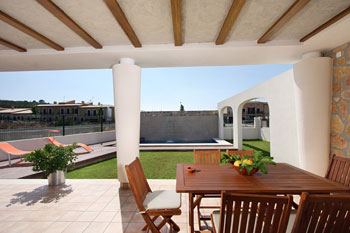 Überdachte Terrasse