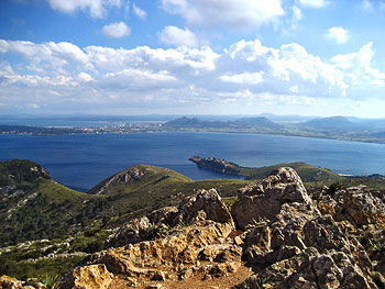Blick auf die Bucht von Pollenca Blick auf die Bucht von Pollenca