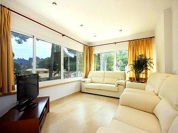 Wohnraum mit Plasma-TV Wohnraum mit Plasma-TV