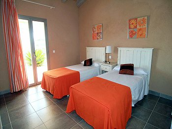 Schlafzimmer mit Klimaanlage