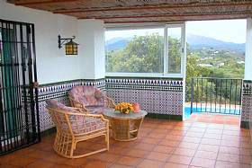 &Uuml;berdachte Terrasse