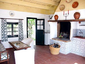 Wohnbereich in der Finca auf Menorca