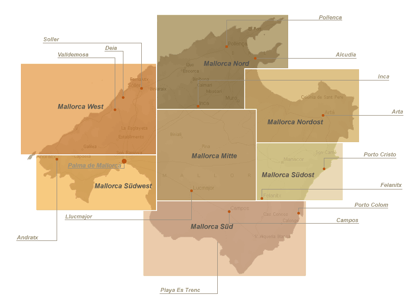Mallorca Karte | Mallorca Landkarte