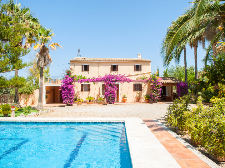Relaxen im Urlaub auf dem Land — Finca