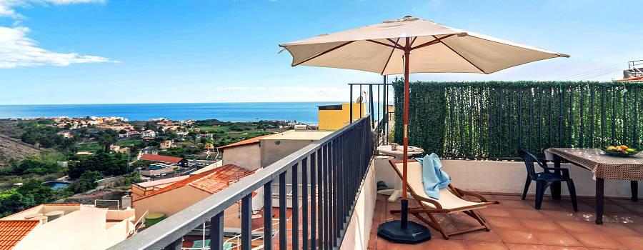 Strandnahes Ferienhaus mit Meerblick in La Calera (Valle Gran Rey)