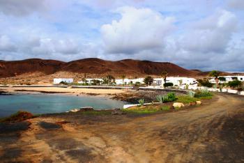 Blick auf Pedro Barba und den Sandstrand