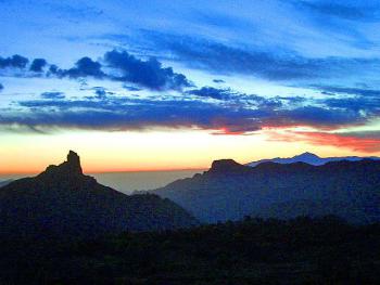 Sonnenuntergang Roque Nublo