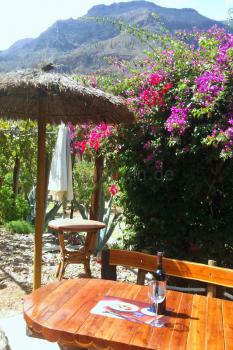 Terrasse Blockhaus