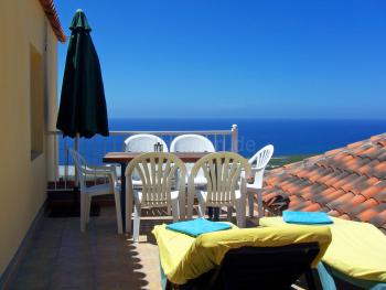 Private Terrasse mit Meerblick