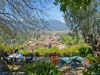 Terrasse mit Blick auf Soller