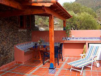 Kleines Ferienhaus auf Teneriffa - die Terrasse