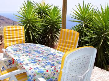 Private Terrasse mit Meerblick